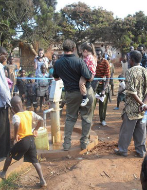 kirk cutting the ribbon