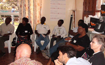 people sitting around